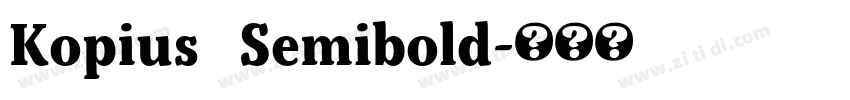 Kopius   Semibold字体转换